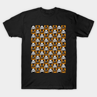 Orange Skulls T-Shirt